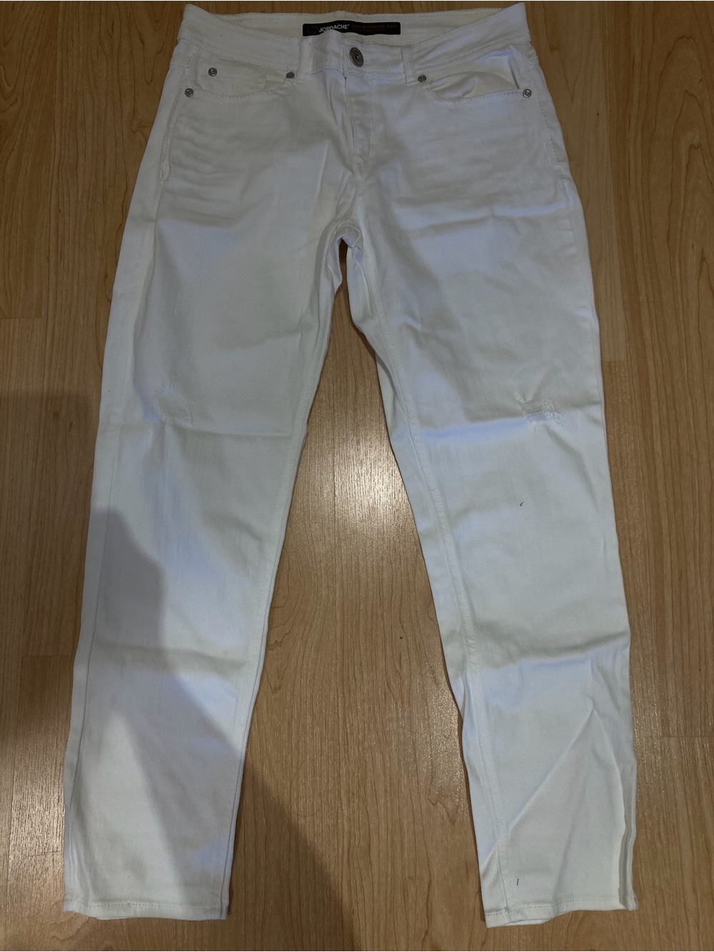 Vintage Jordache White Denim Straight Leg Jeans